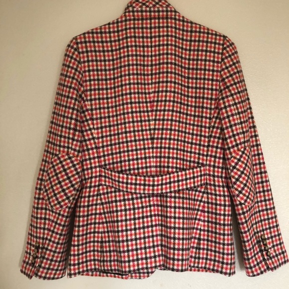 Talbots Colorful Houndstooth Blazer Size 10 - Picture 3 of 8
